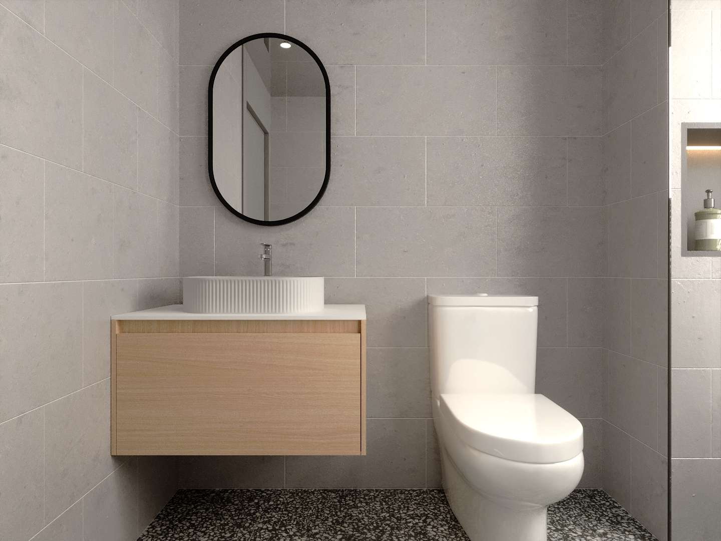 Bathroom vanity arrangement